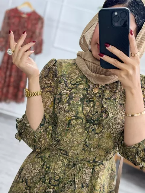 پیراهن حریر خاتون