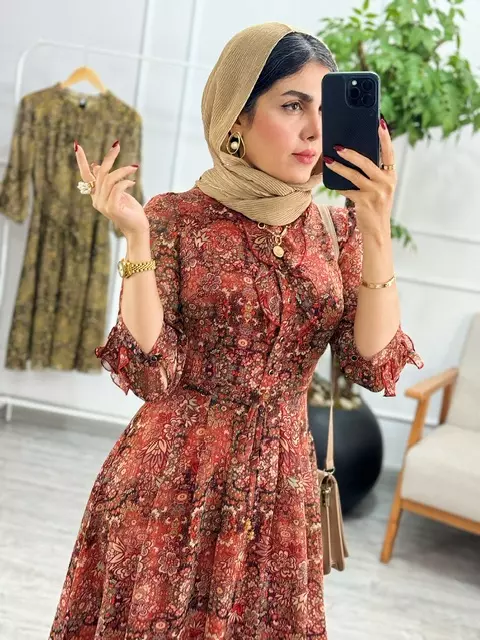 پیراهن حریر خاتون