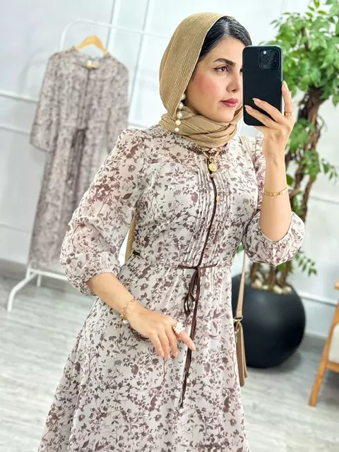 پیراهن حریر یاسمین