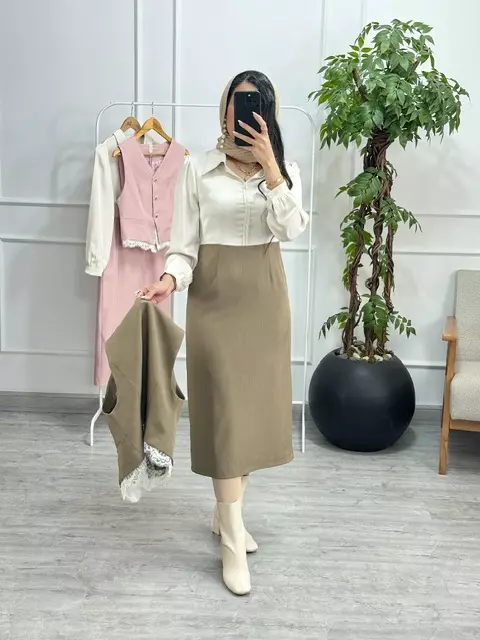 پیراهن و ژیله طاووس