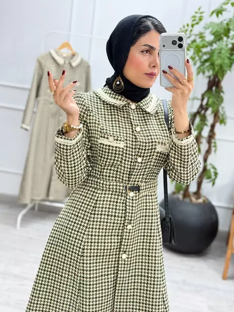 پیراهن مانتویی آروشا