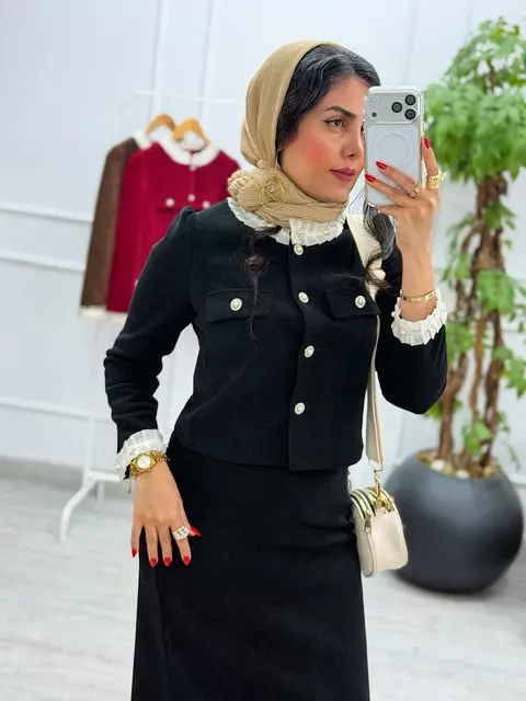 کت دامن مروارید