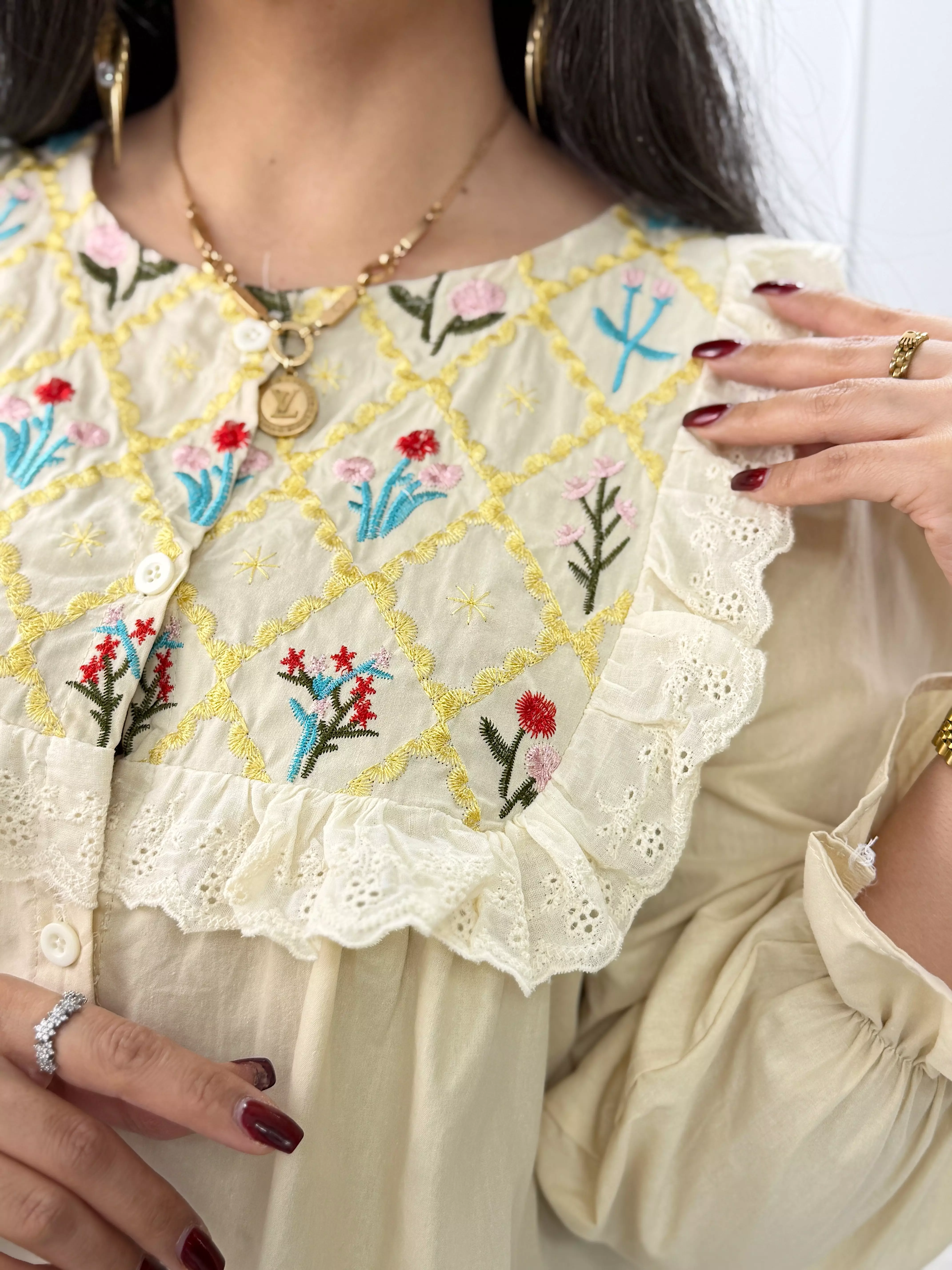 شومیز فانتزی گلدوزی