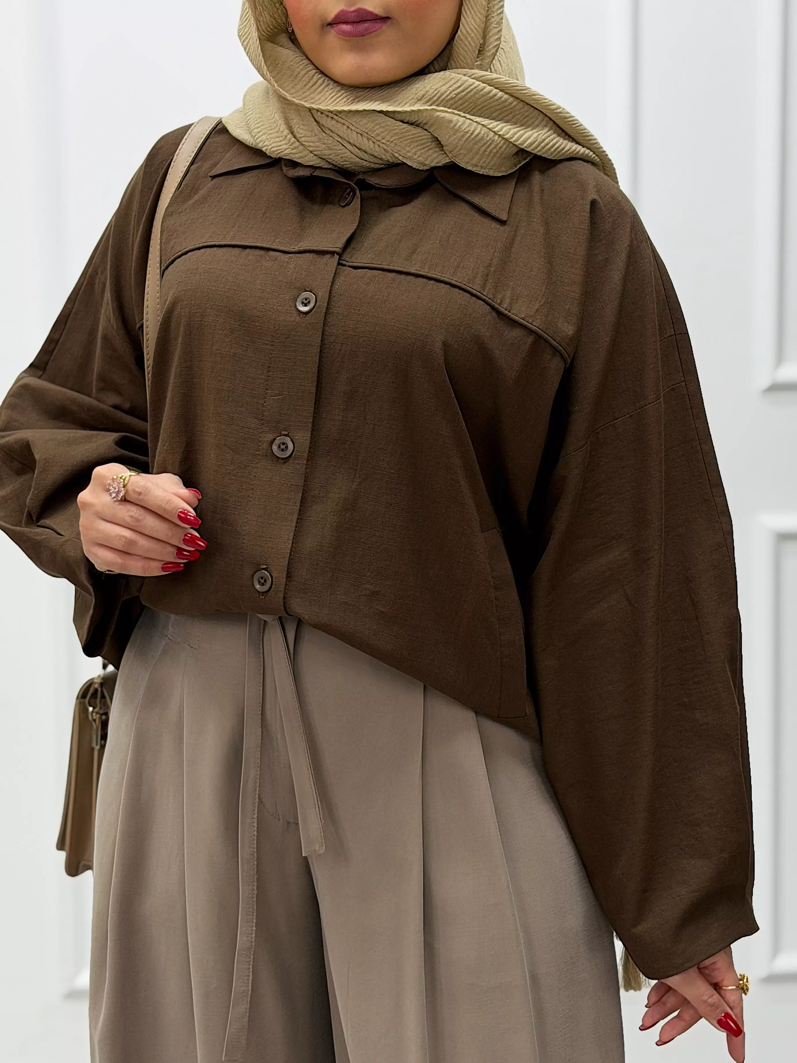 شومیز کتی دو جیب