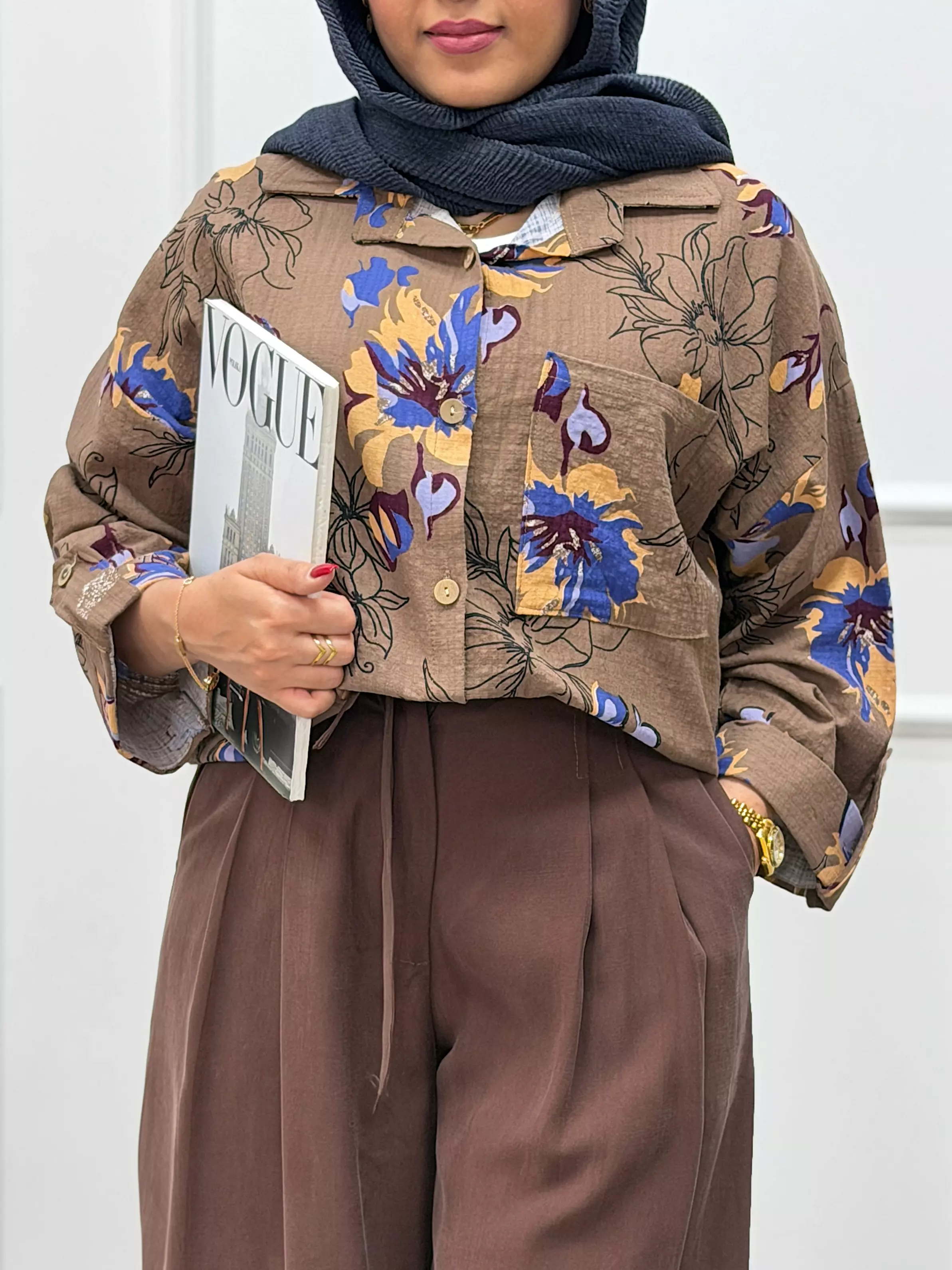 شومیز مانتویی گلین