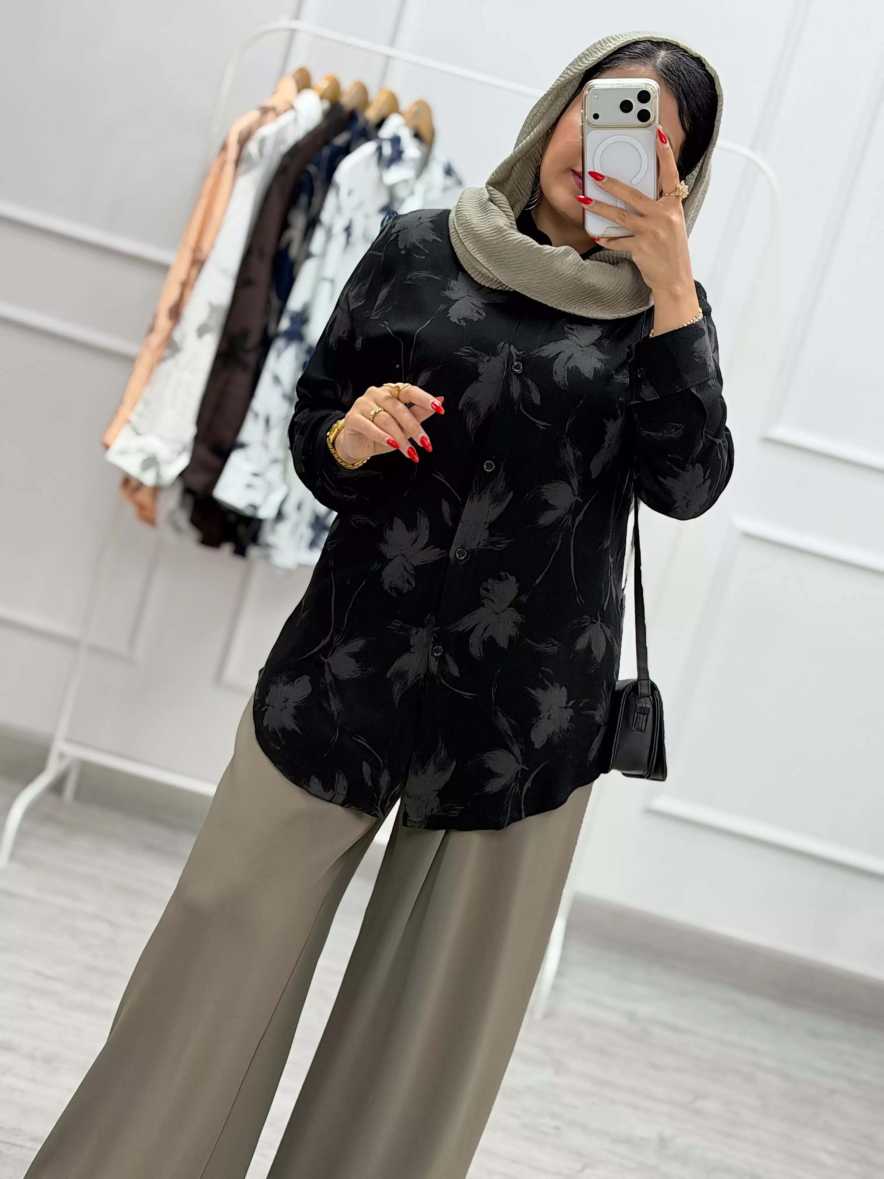 شومیز هاوایی گل