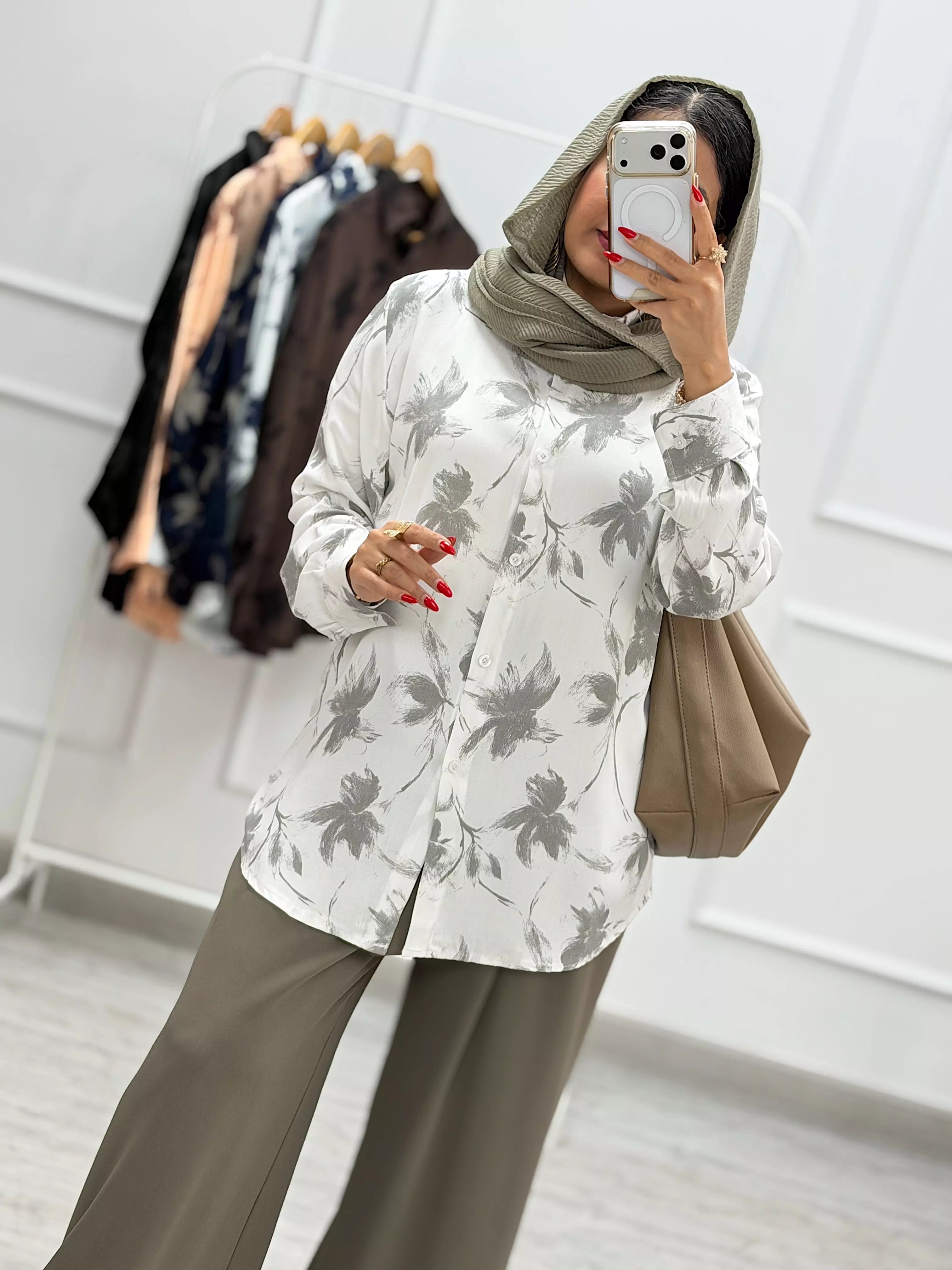 شومیز هاوایی گل
