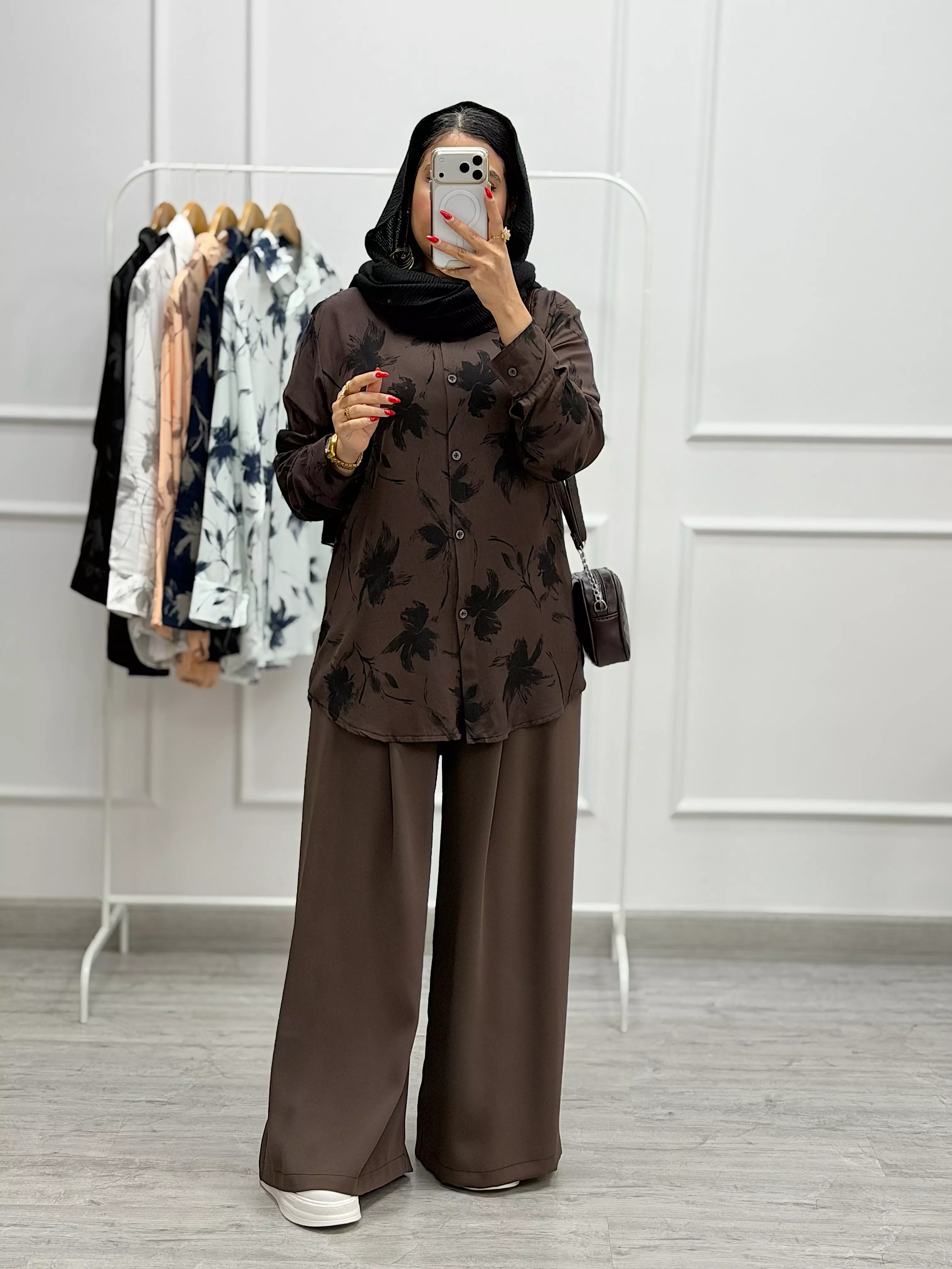 شومیز هاوایی گل
