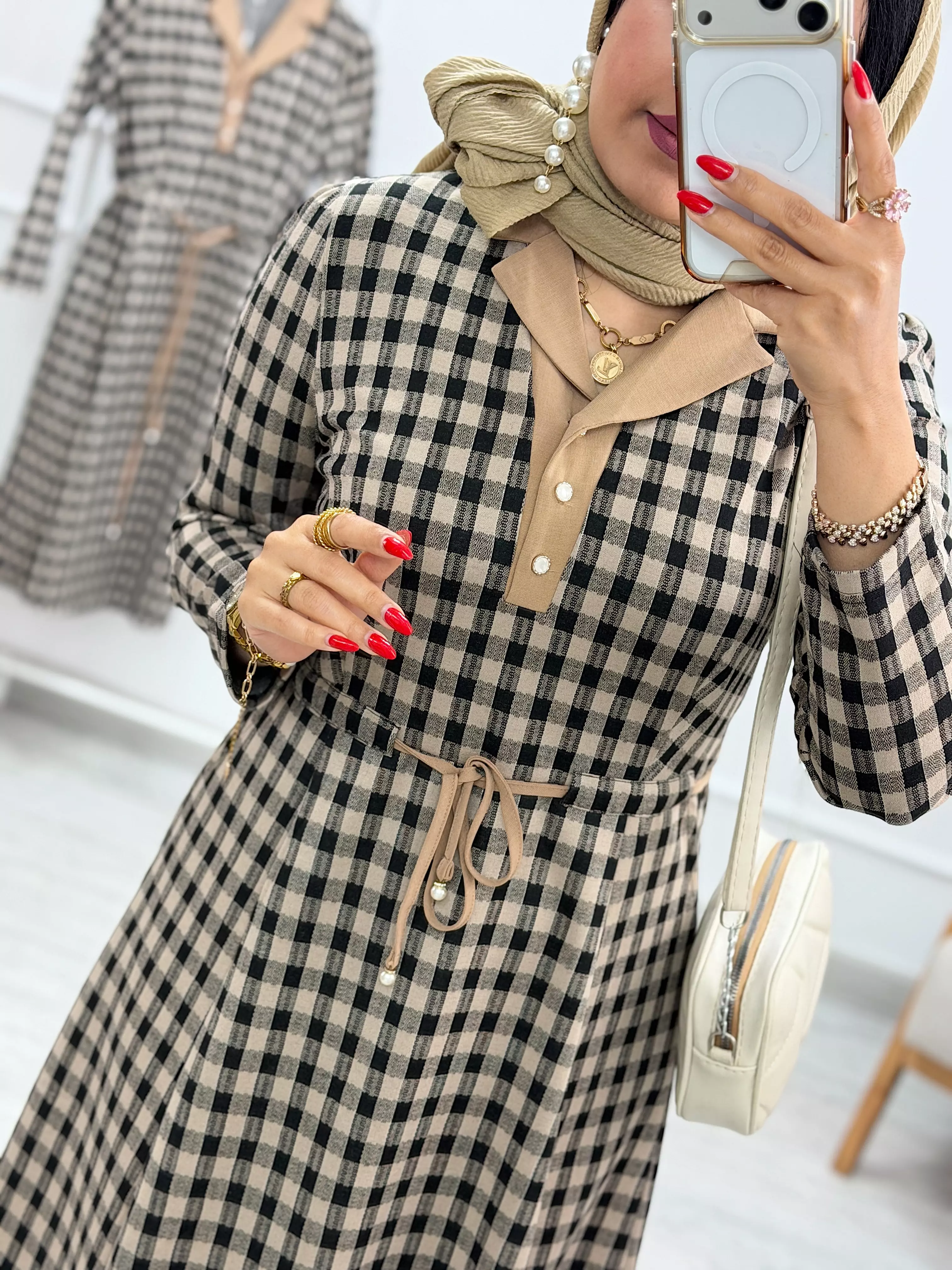 پیراهن مانتویی پالیزان