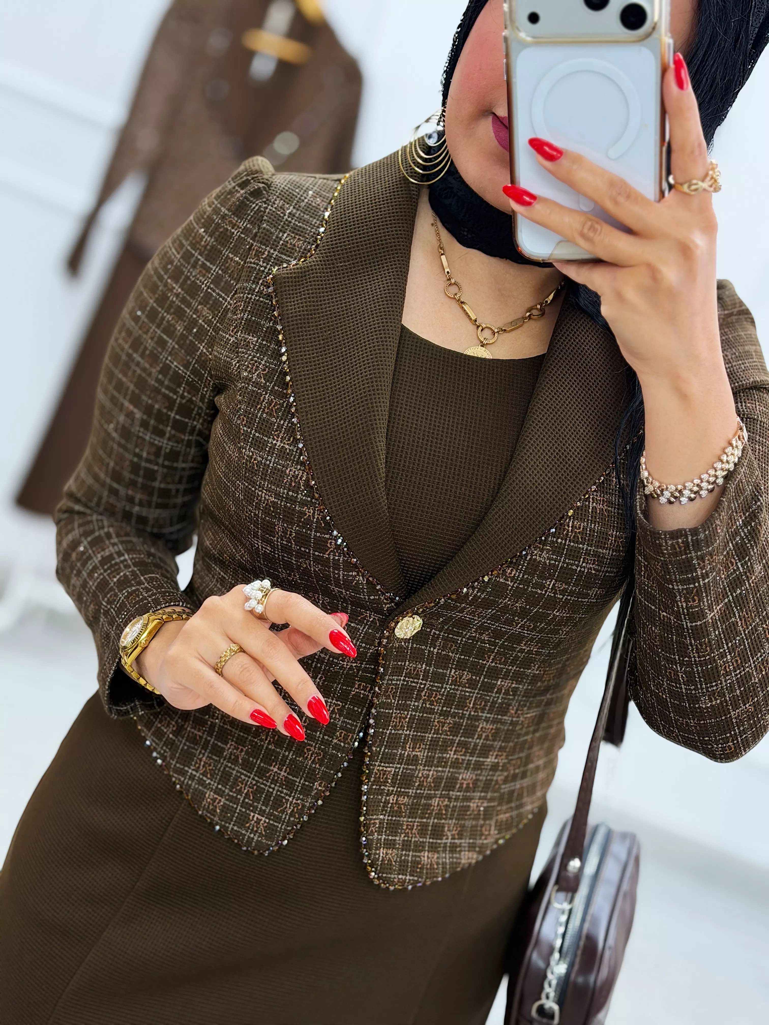 پیراهن کتی پاییزه ساناز