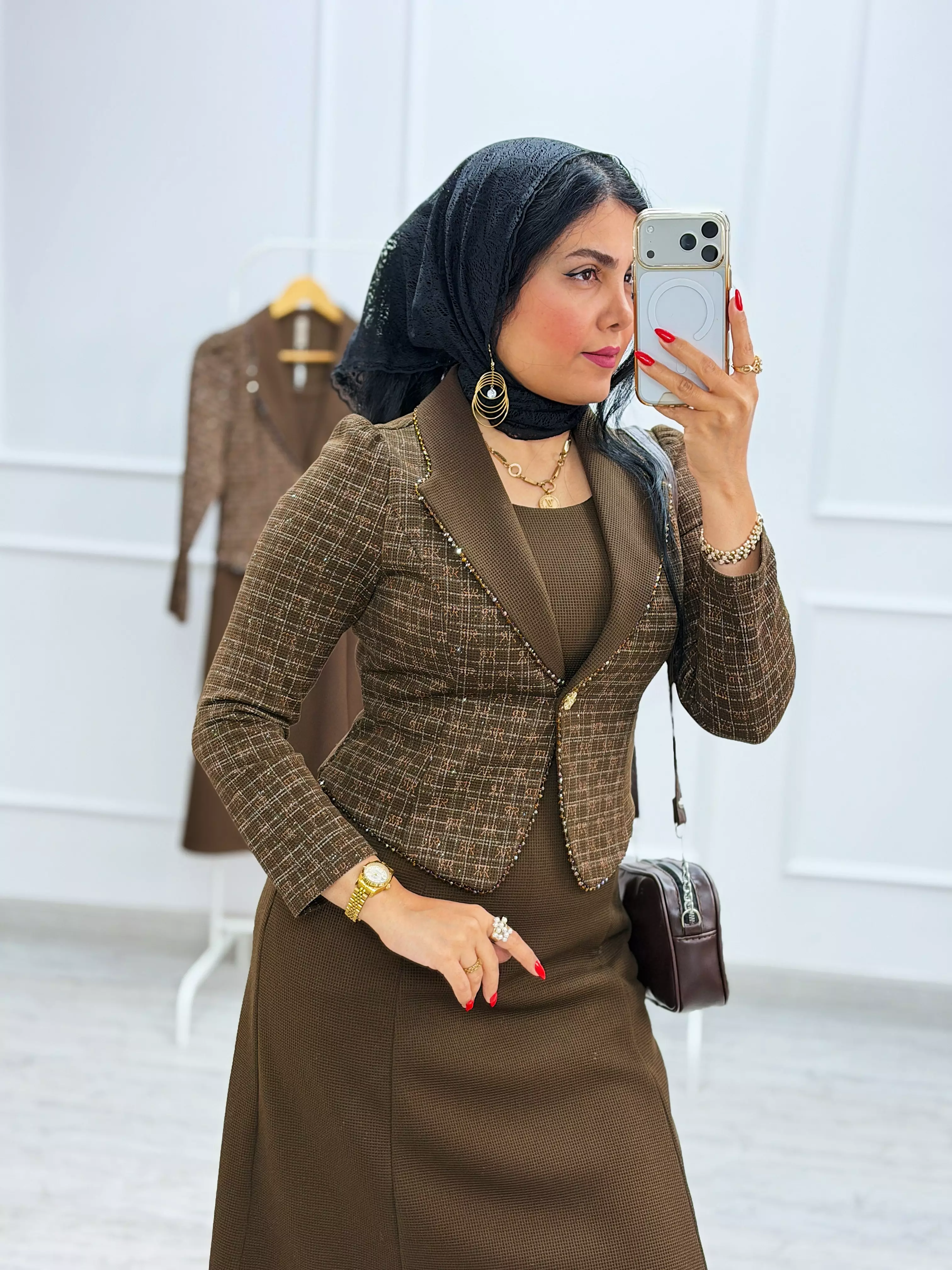 پیراهن کتی پاییزه ساناز