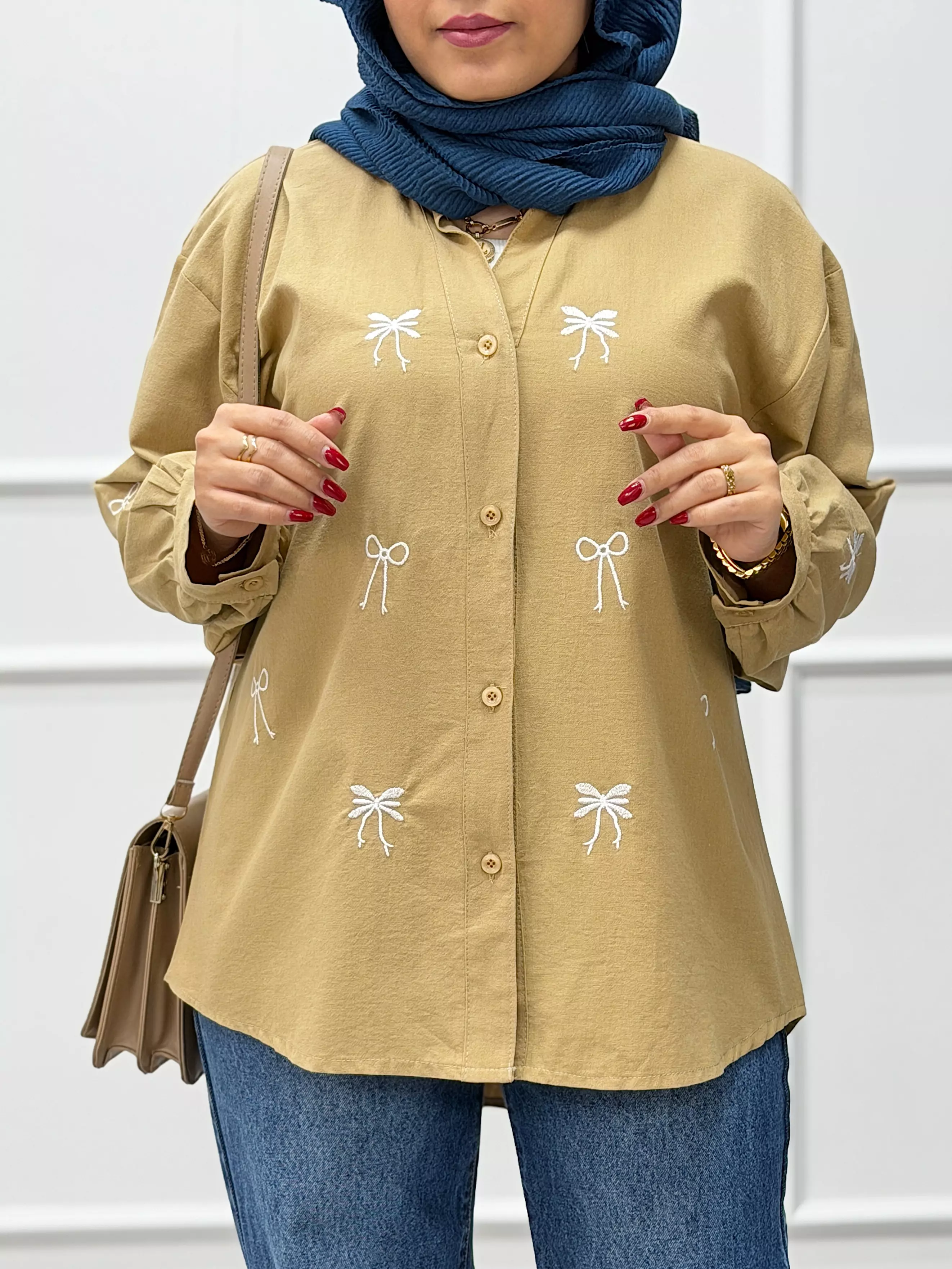 شومیز مانتویی سنجاقک
