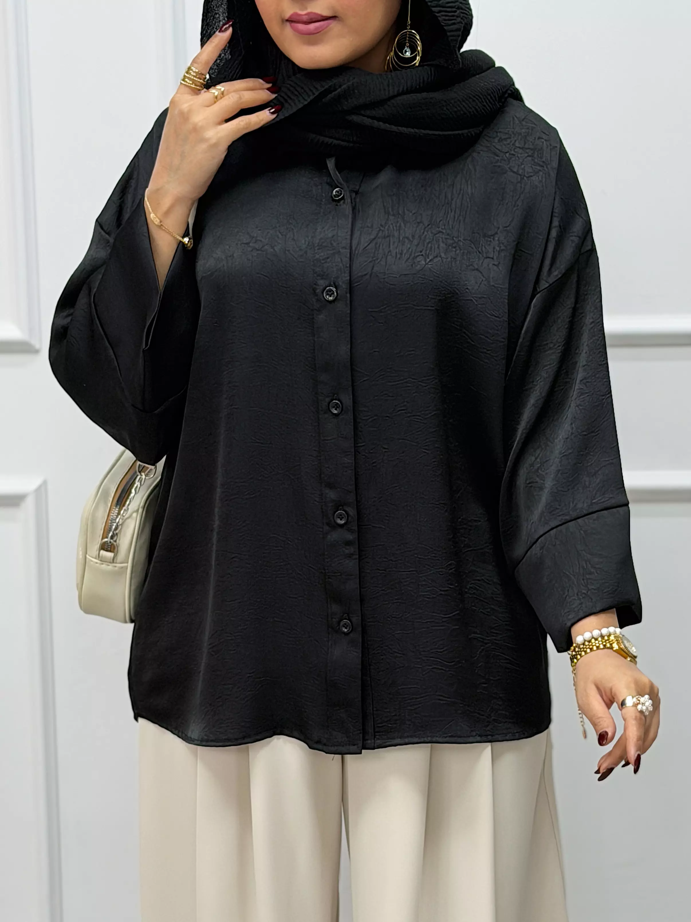 شومیز ساتن ابریشمی