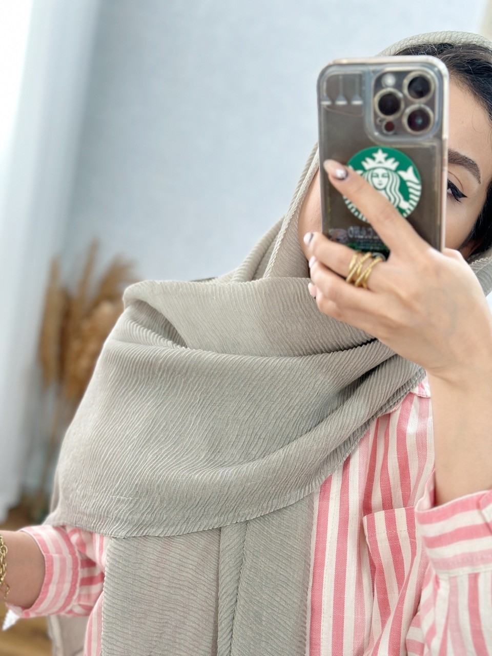 شال عسل طوسی