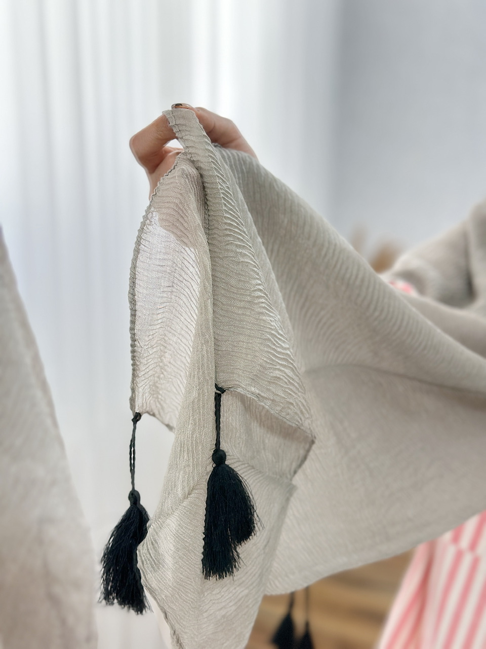 شال عسل طوسی