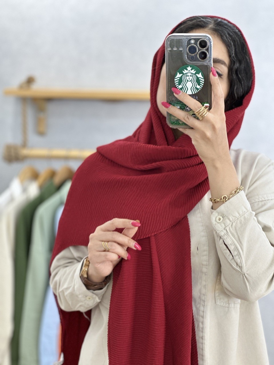 شال عسل آلبالویی