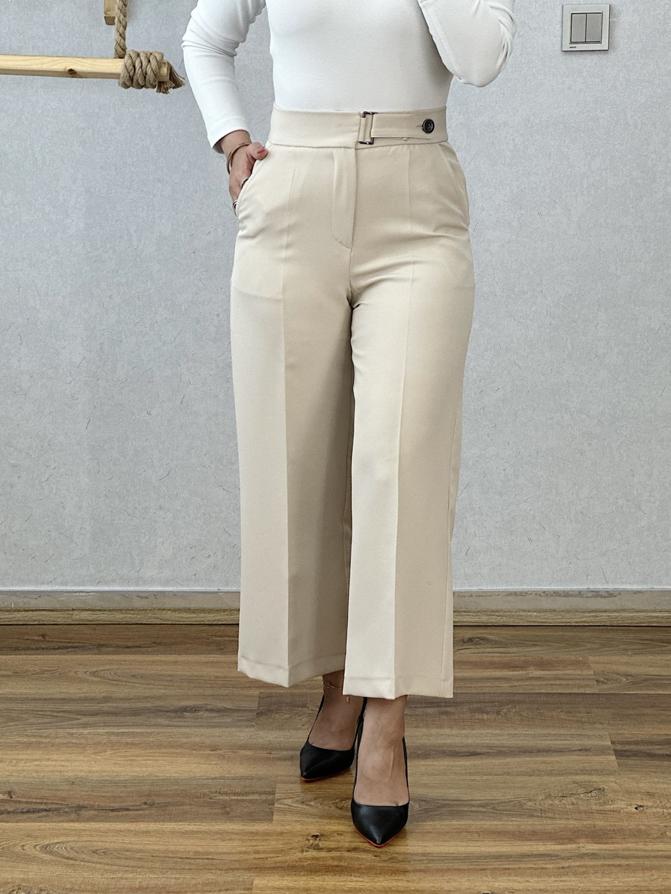 شلوار نیم بگ صحرا