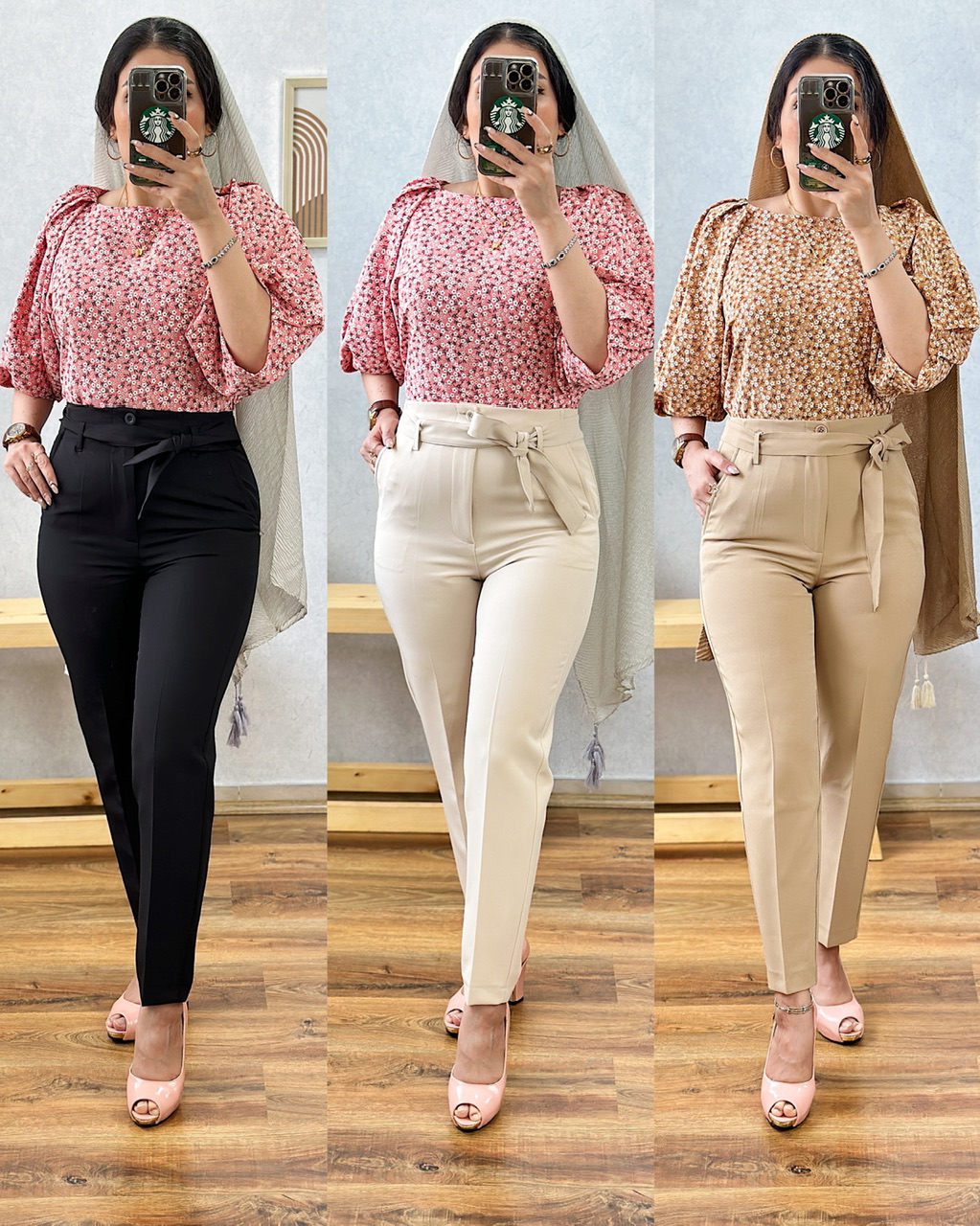 شلوار کلاسیک کمربندی
