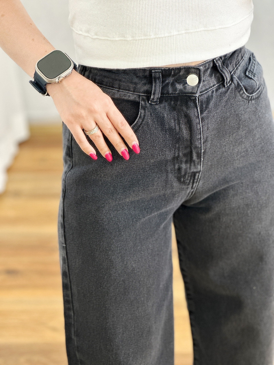 شلوار بگ ذغالی