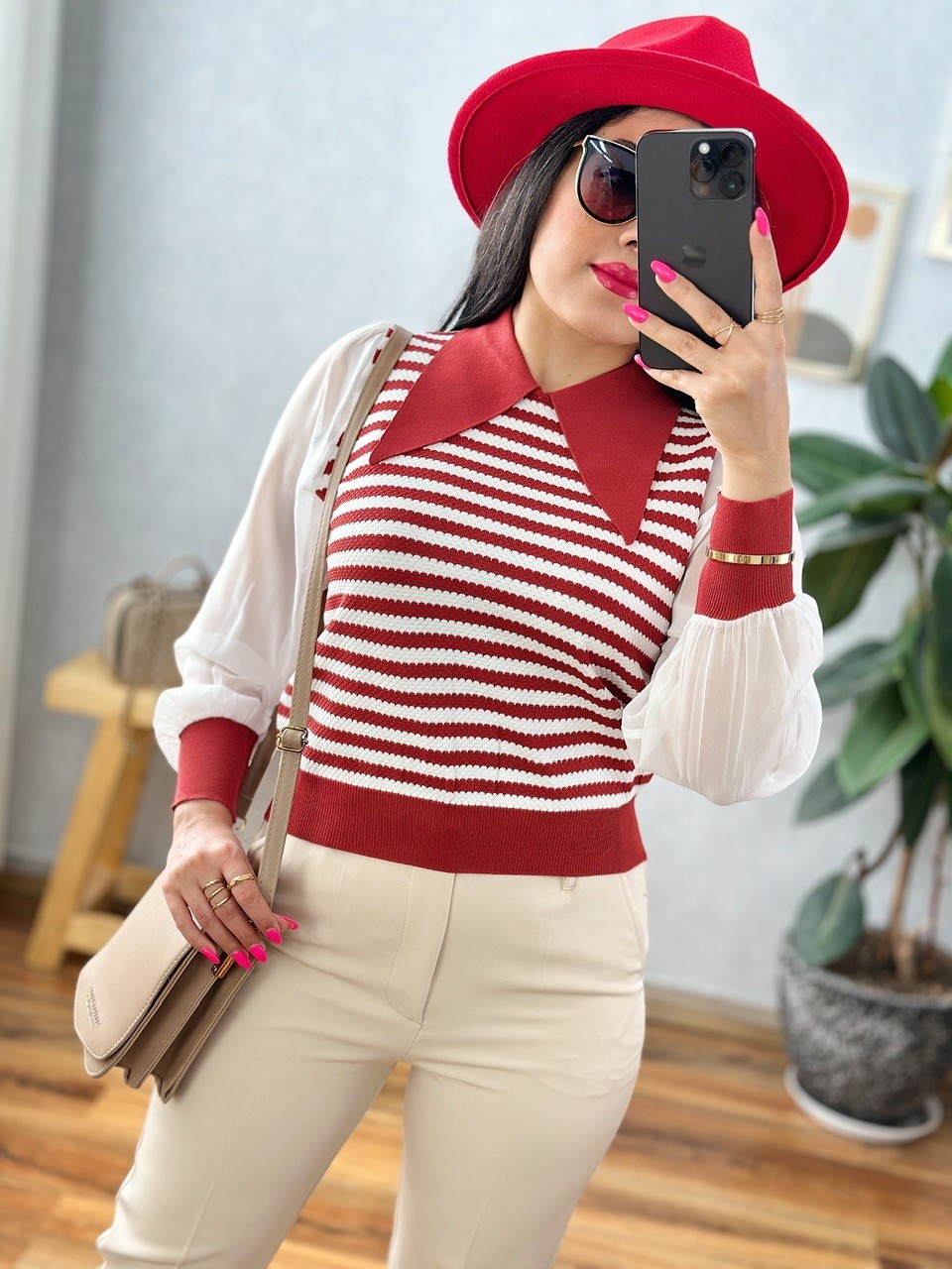 بافت کلاسیک راه راه آنا