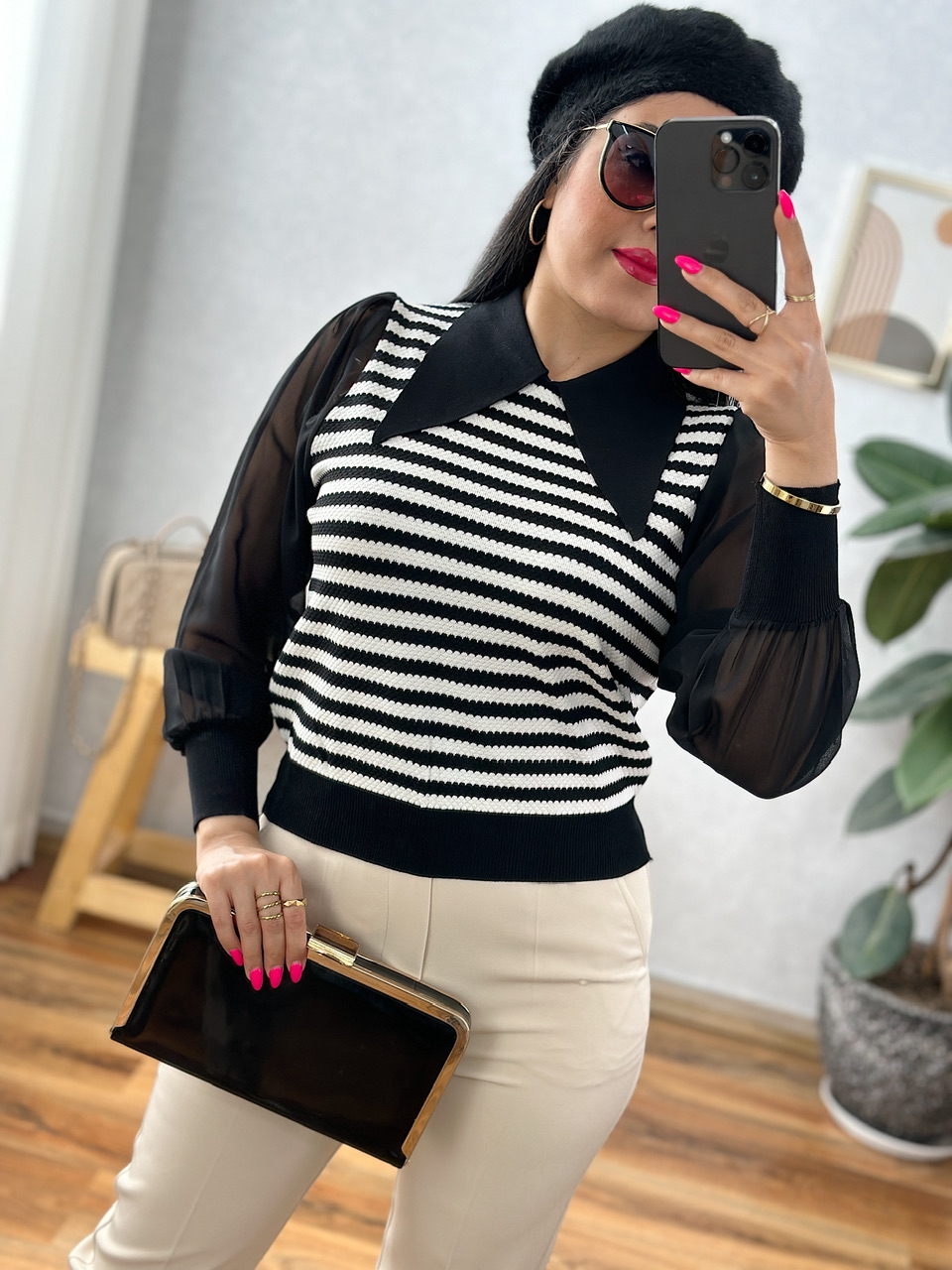 بافت کلاسیک راه راه آنا