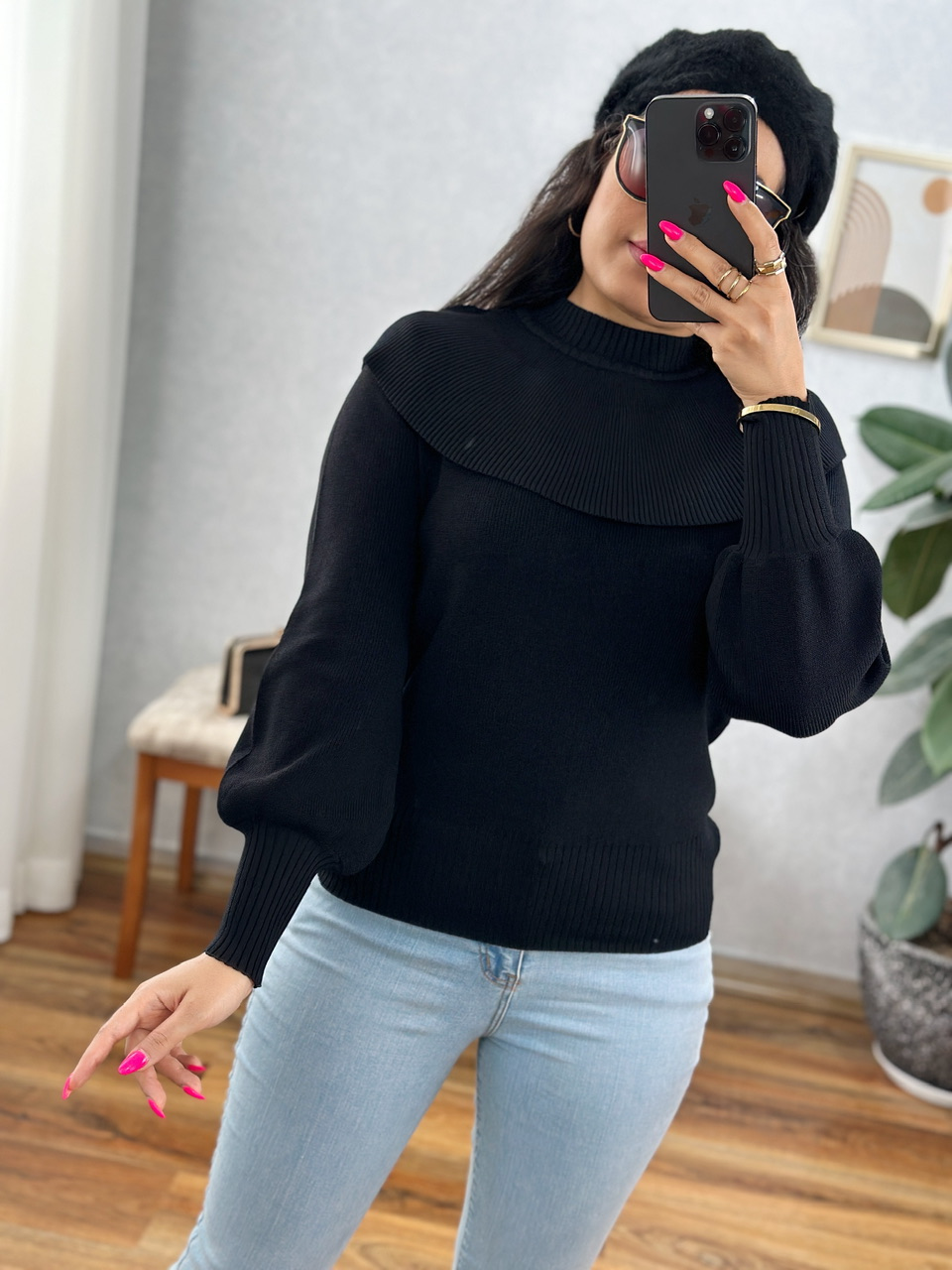 بافت یقه عروسکی