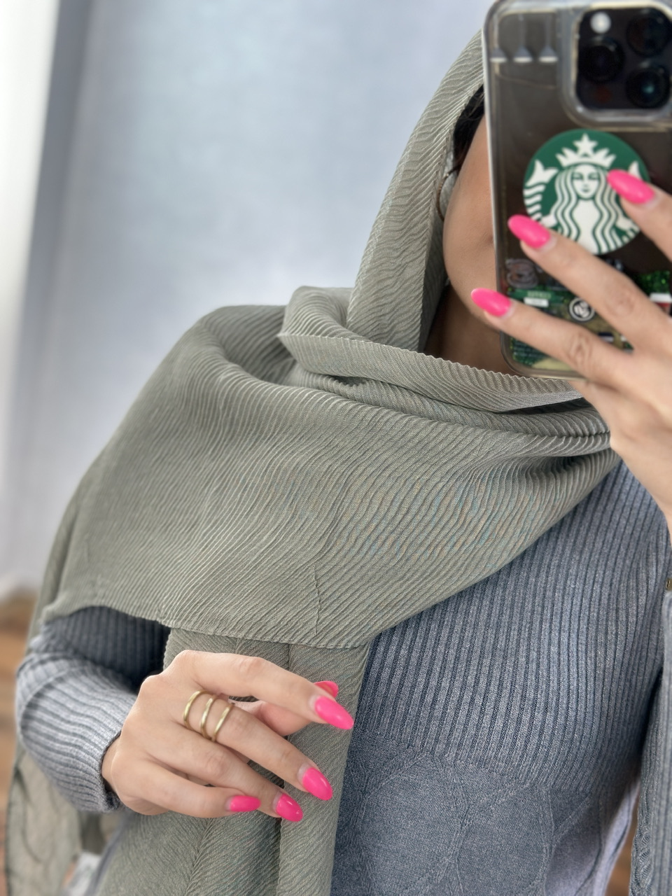 شال عسل طوسی