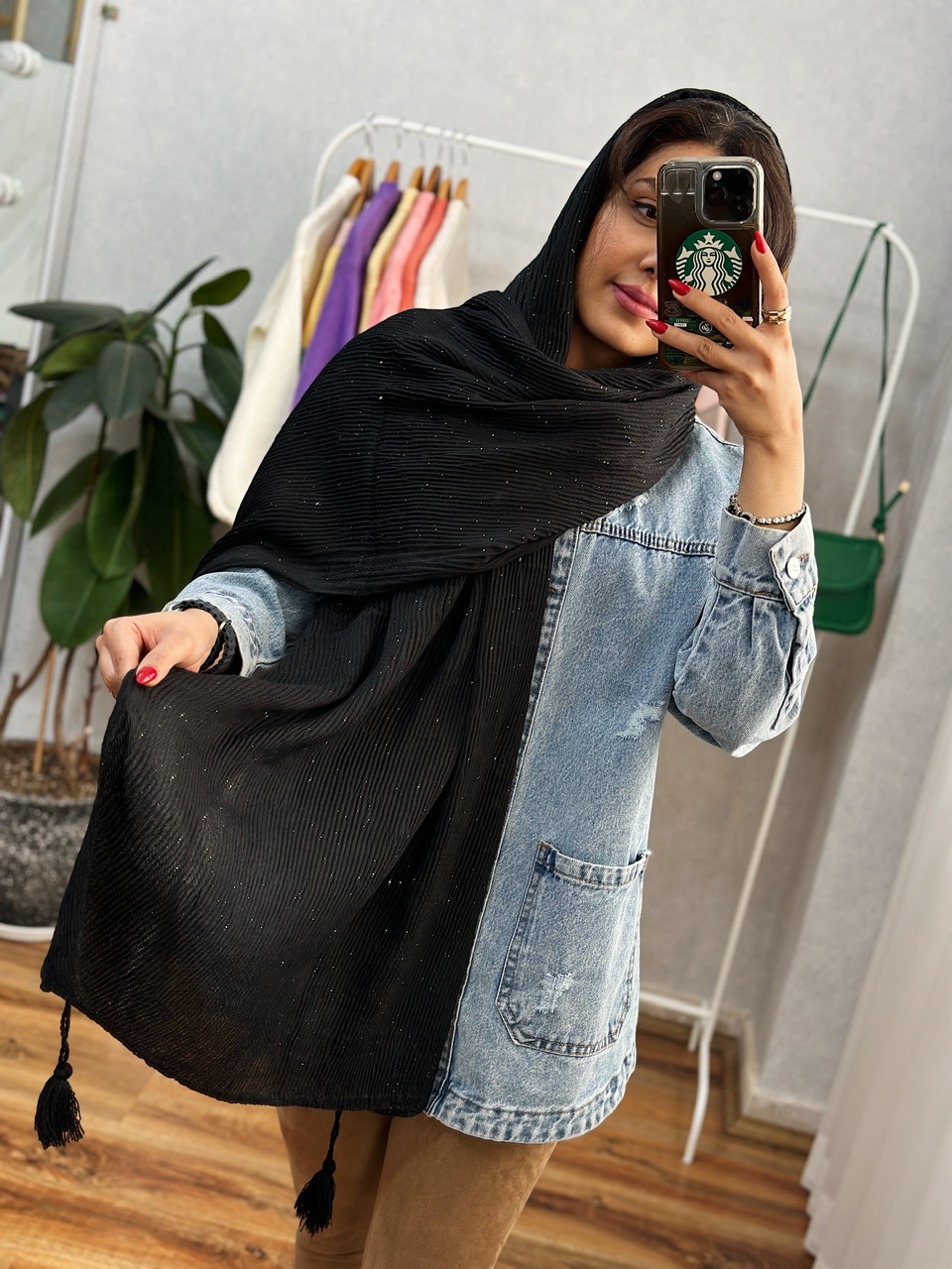 شال ویشکا مشکی