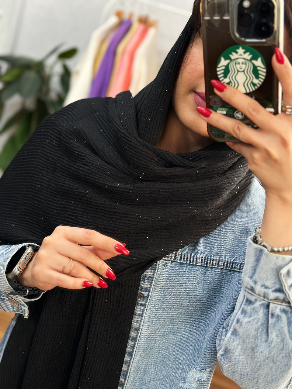 شال ویشکا مشکی