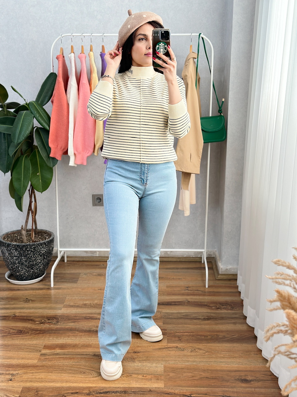 پلیور راه راه آبان