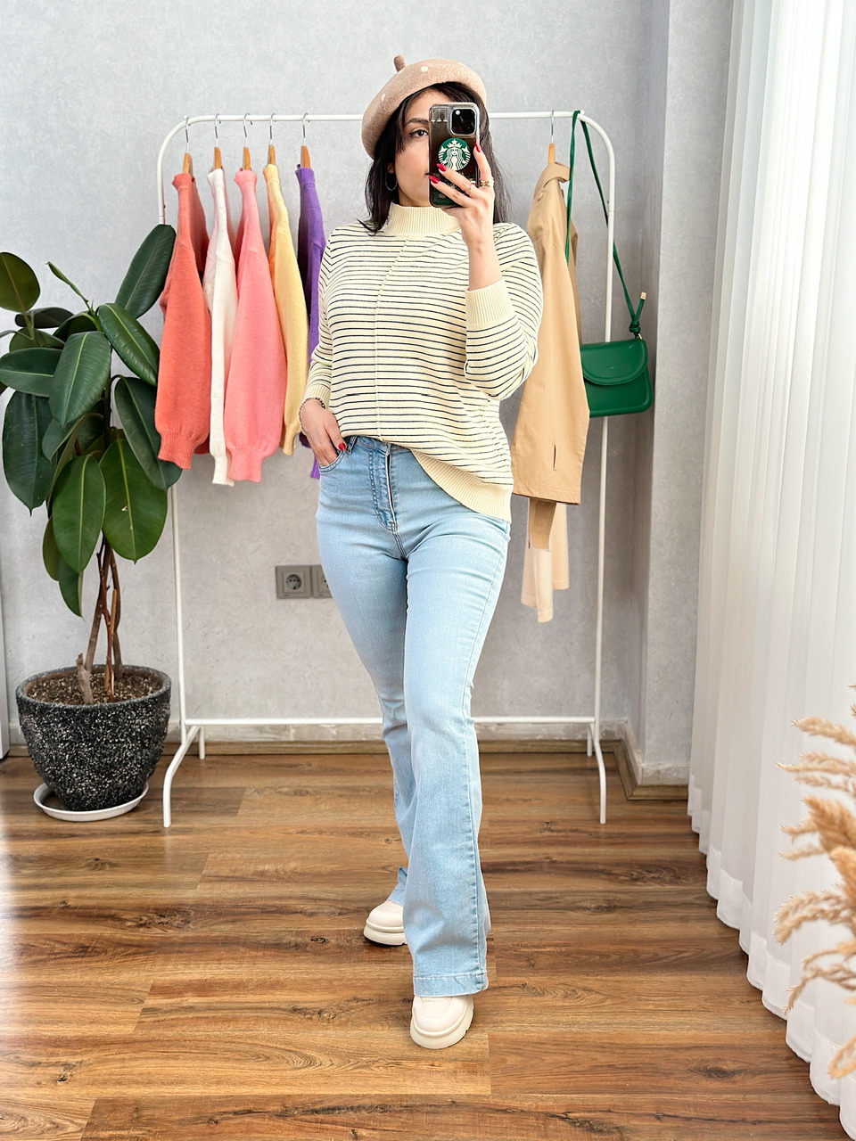 پلیور راه راه آبان