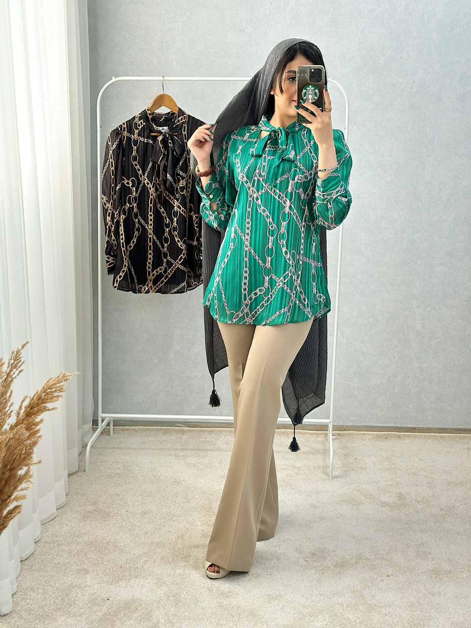 شومیز طرح زنجیری