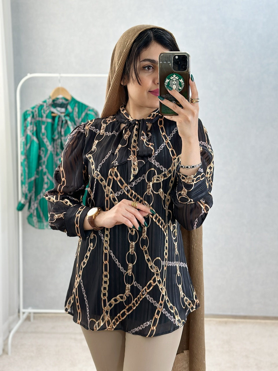 شومیز طرح زنجیری