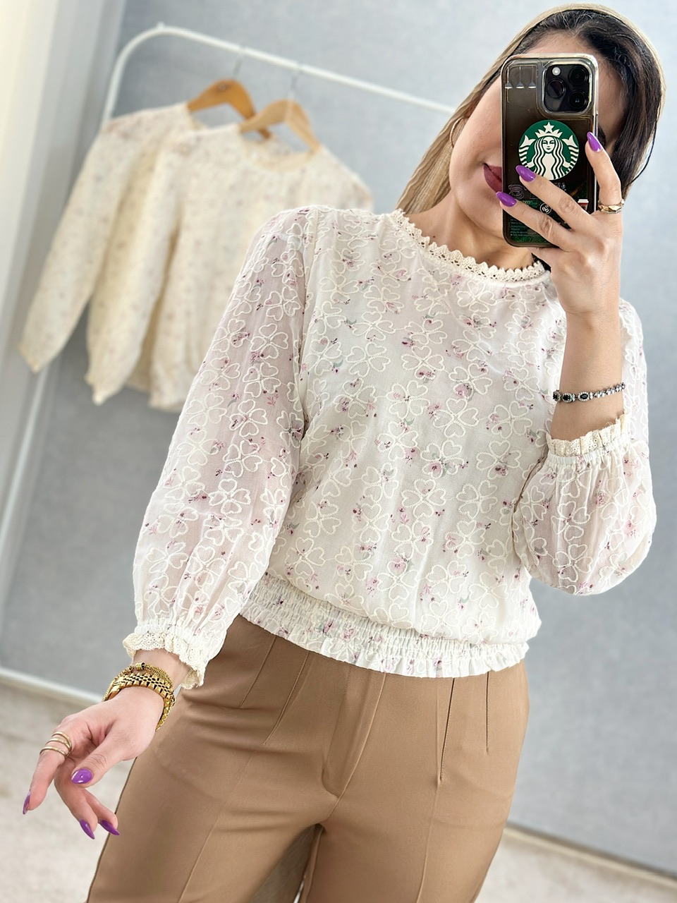 شومیز خامه دوزی