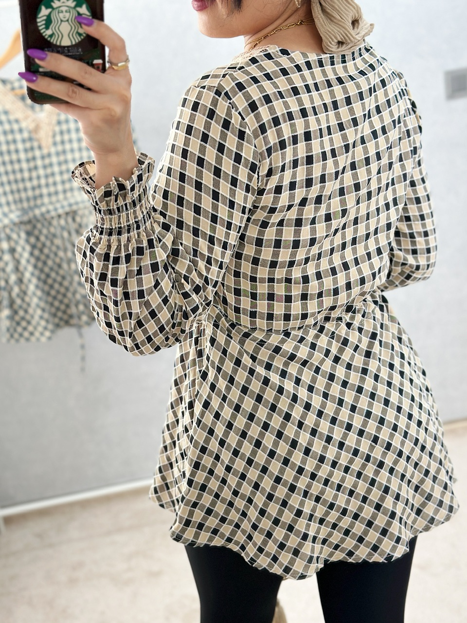 تونیک چهارخونه لاله