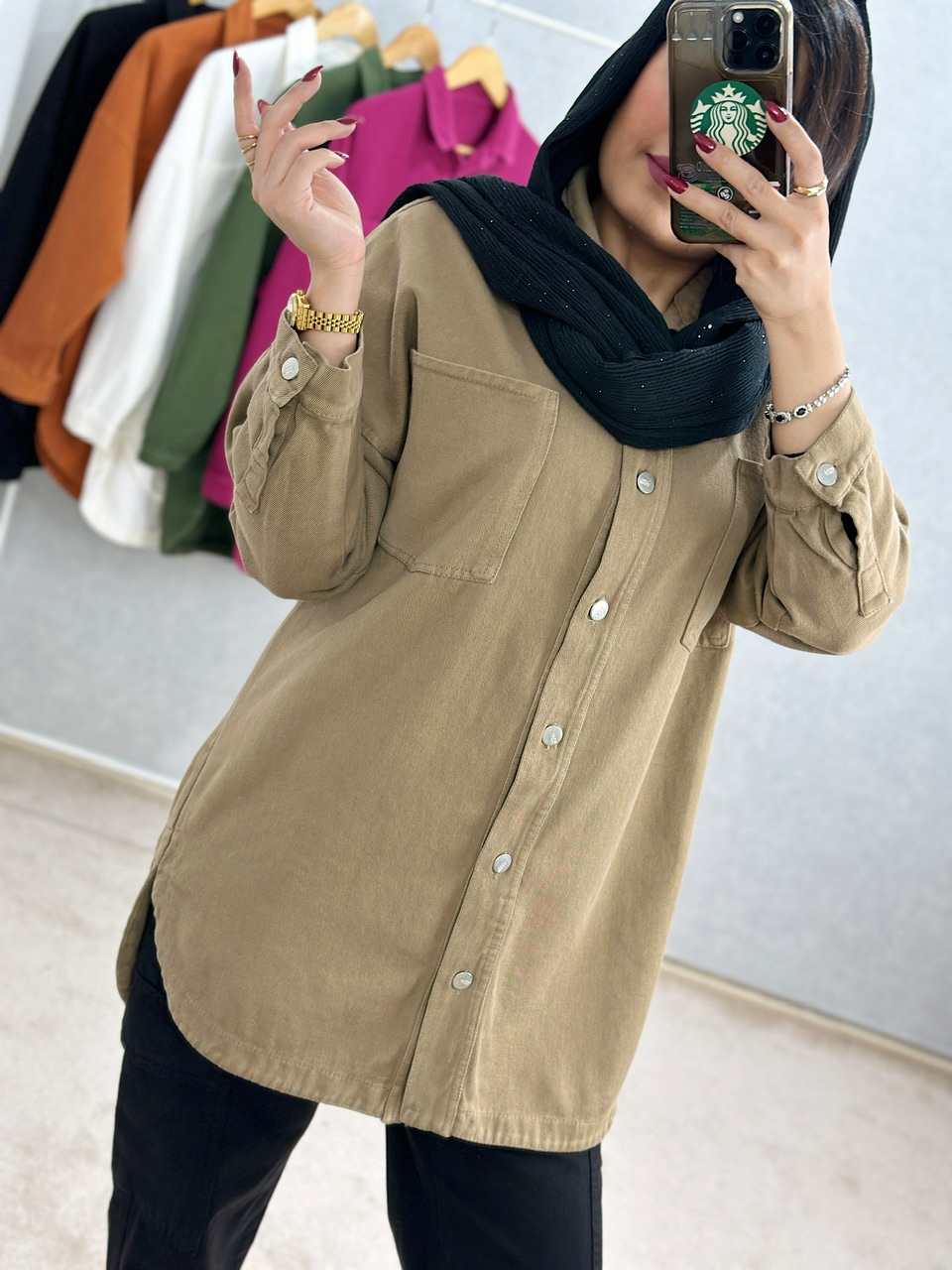 مانتو کتان آدرینا