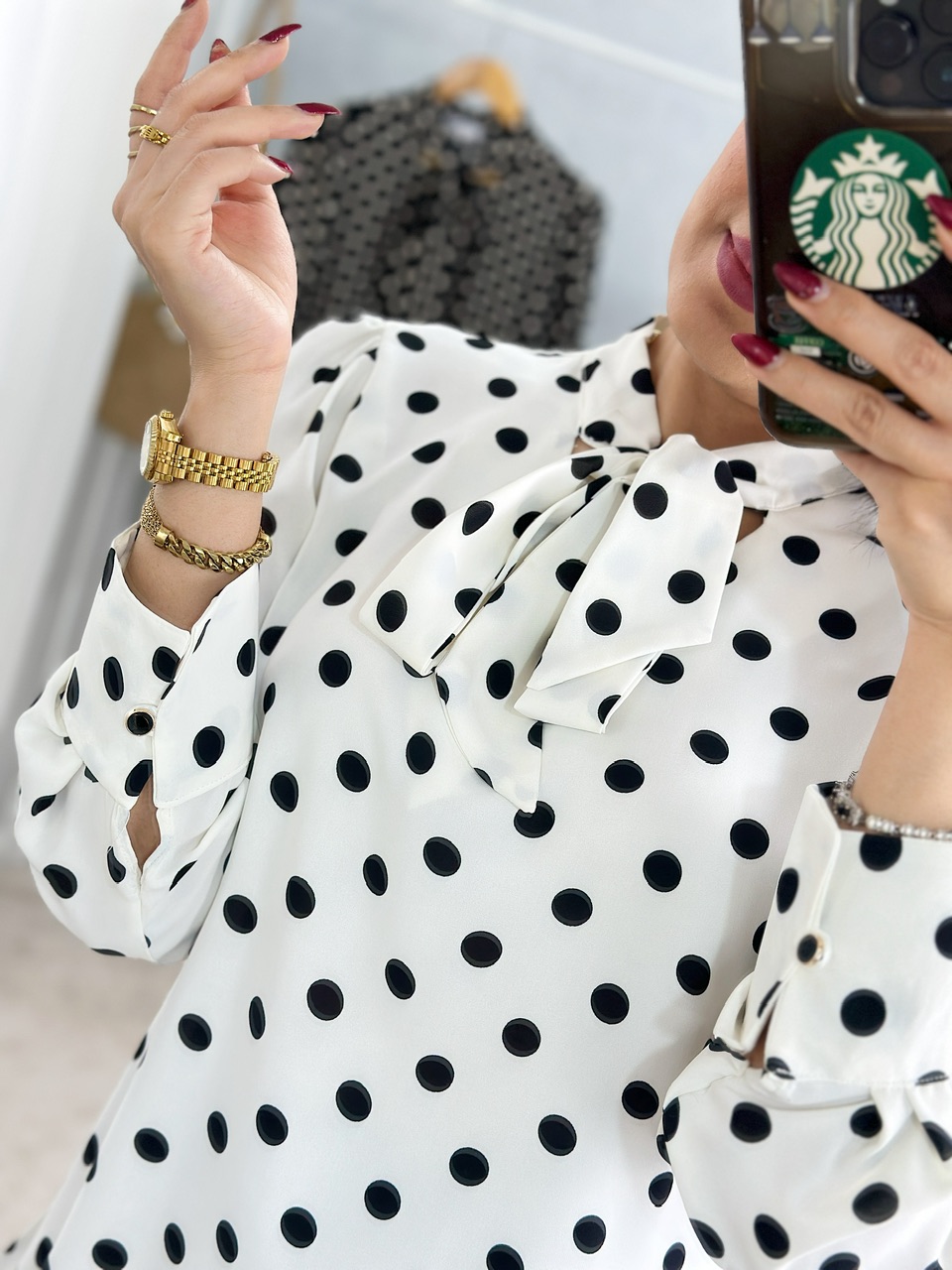 شومیز توپی کراواتی