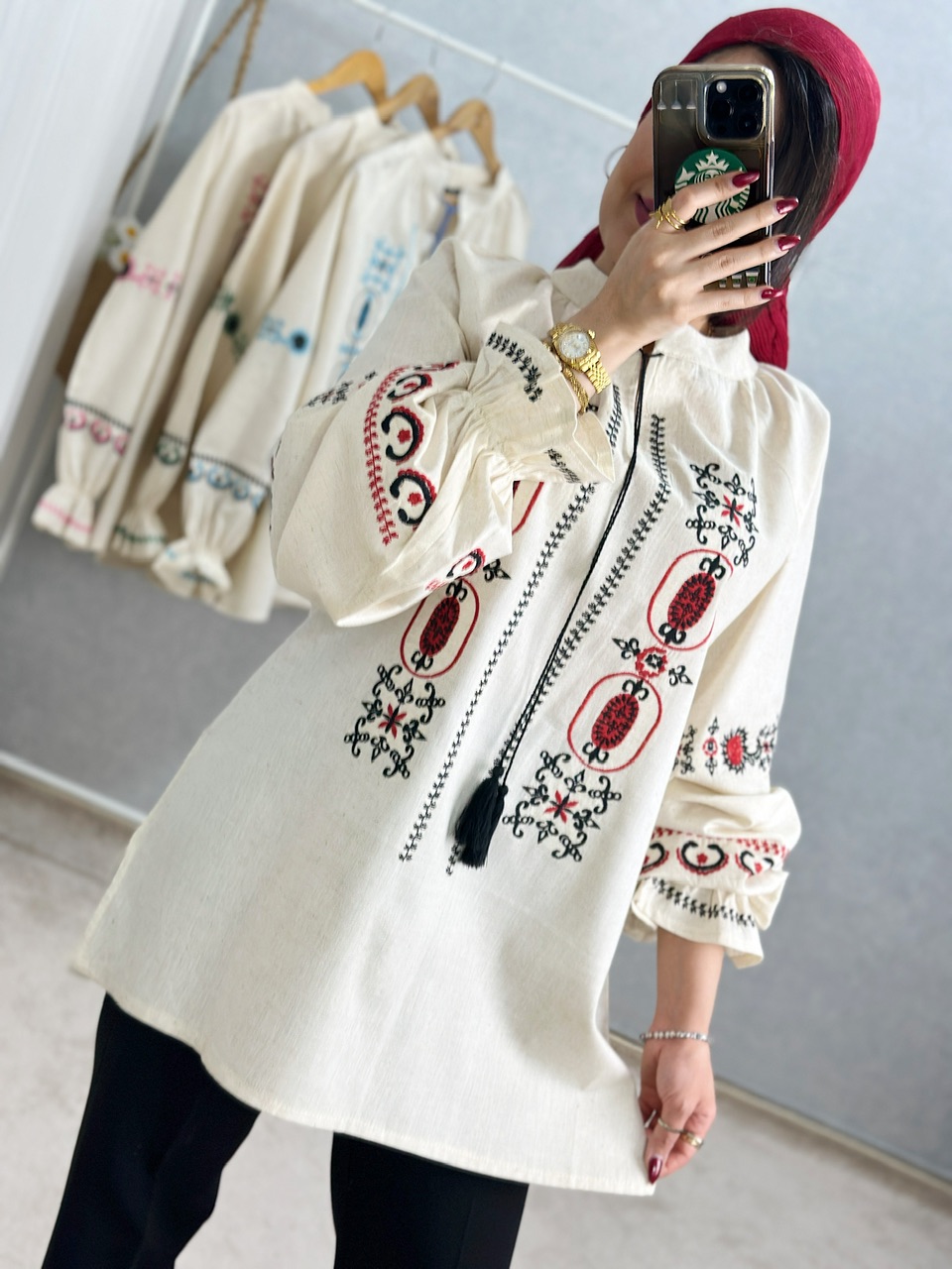 تونیک گلدوزی شیوا