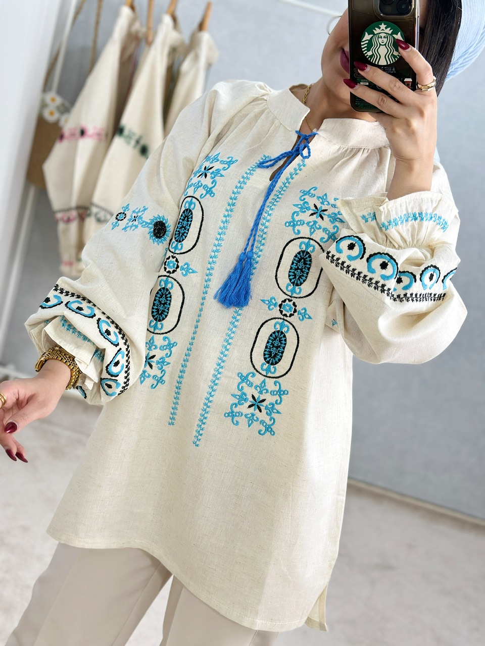تونیک گلدوزی شیوا