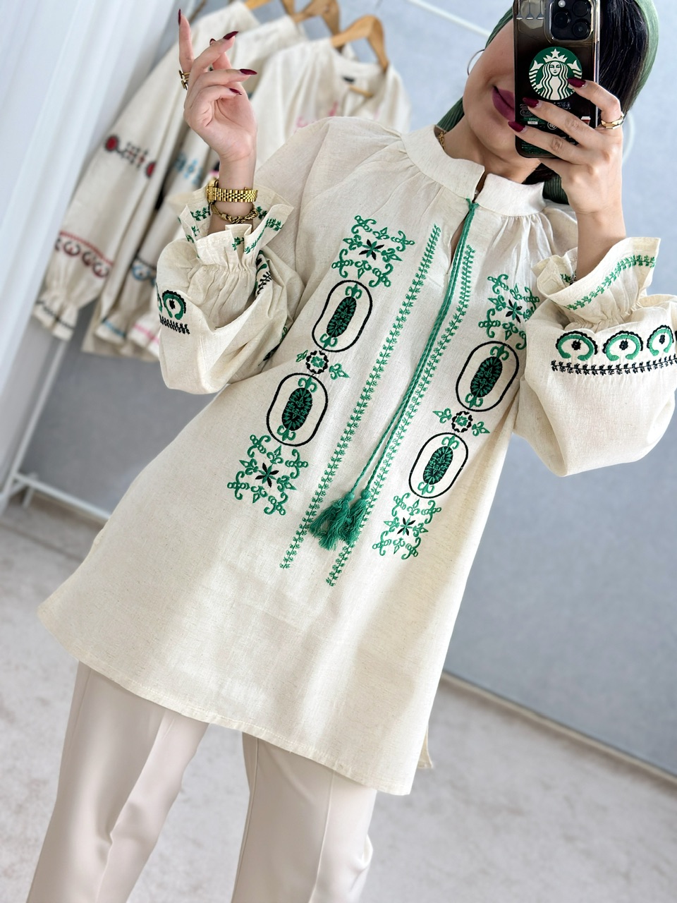 تونیک گلدوزی شیوا