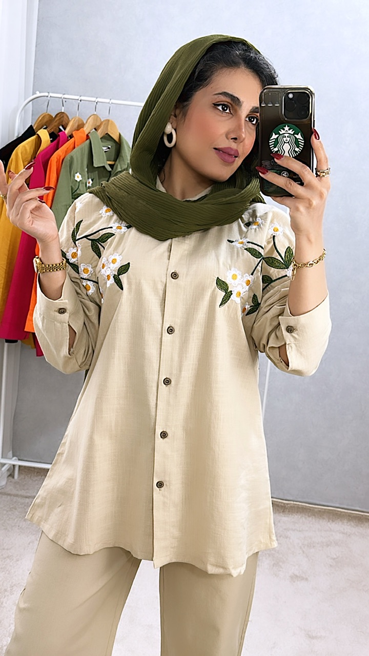 تونیک گلدوزی گلابتون