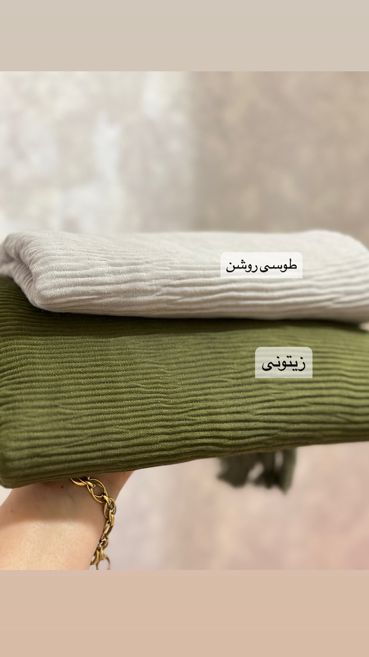 شال شیدا سبز زیتونی