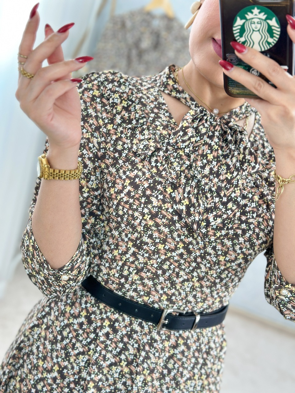 پیراهن حریر ستاره