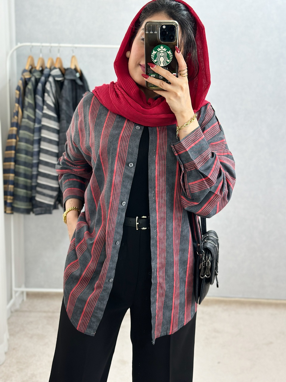 پیراهن راه راه کلاسیک