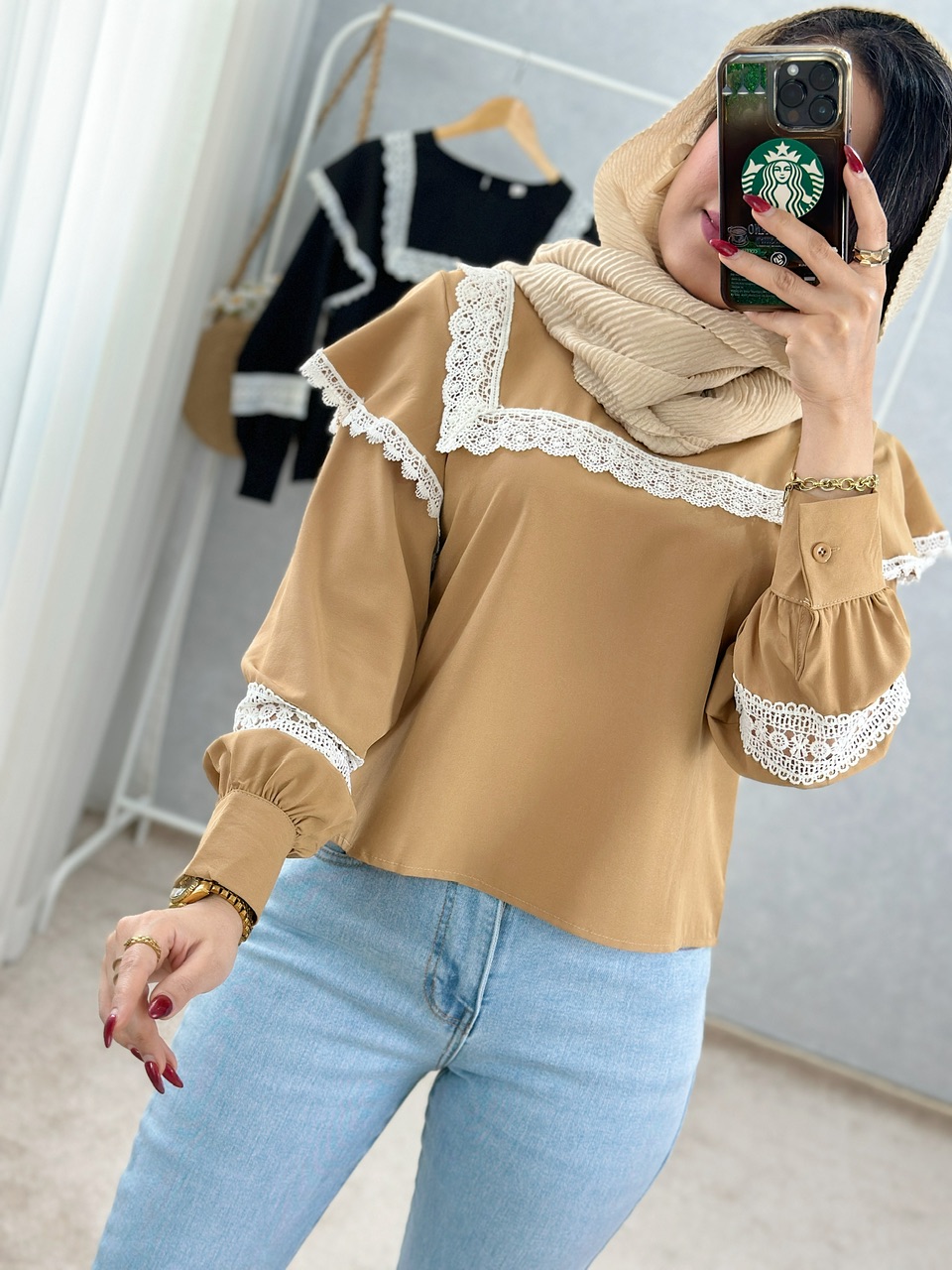 شومیز گیپور مه رو