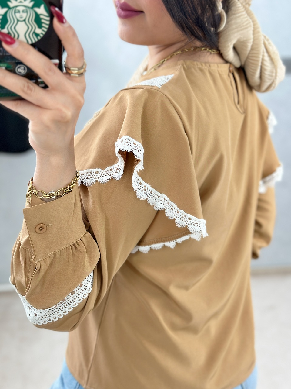 شومیز گیپور مه رو