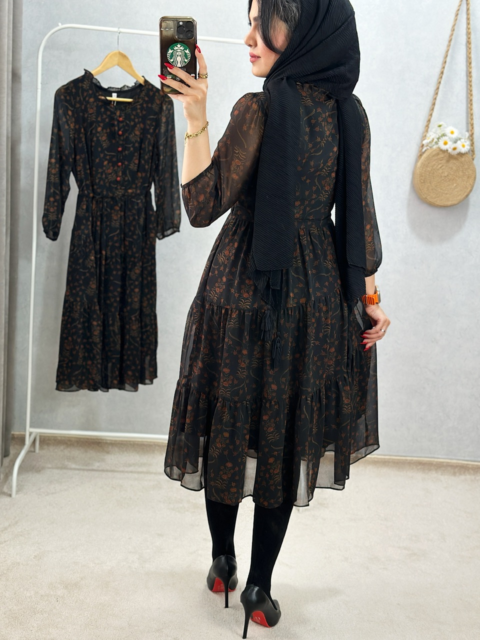 پیراهن حریر میلا