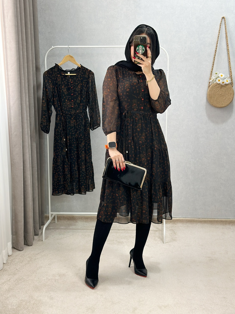 پیراهن حریر میلا