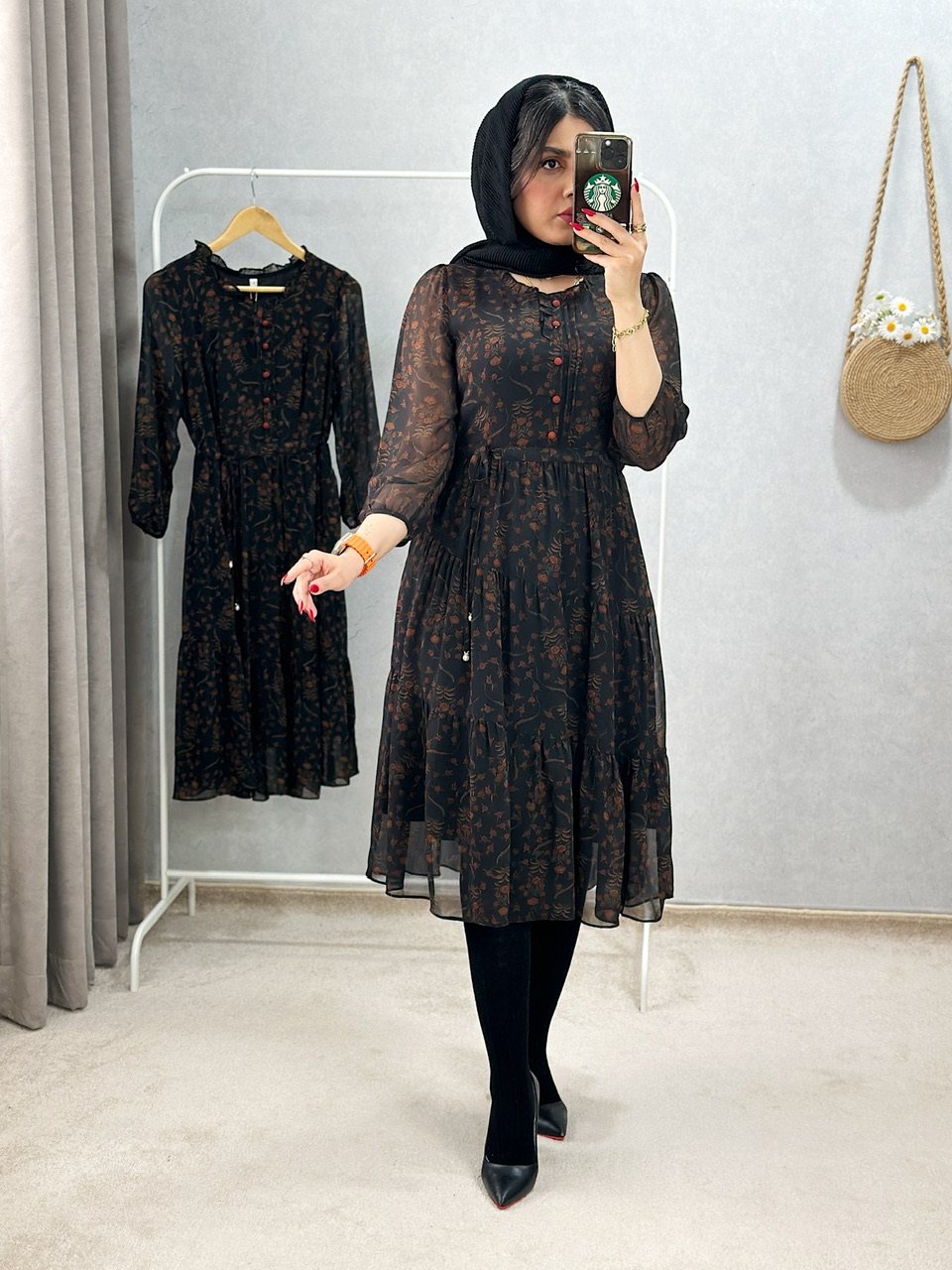 پیراهن حریر میلا