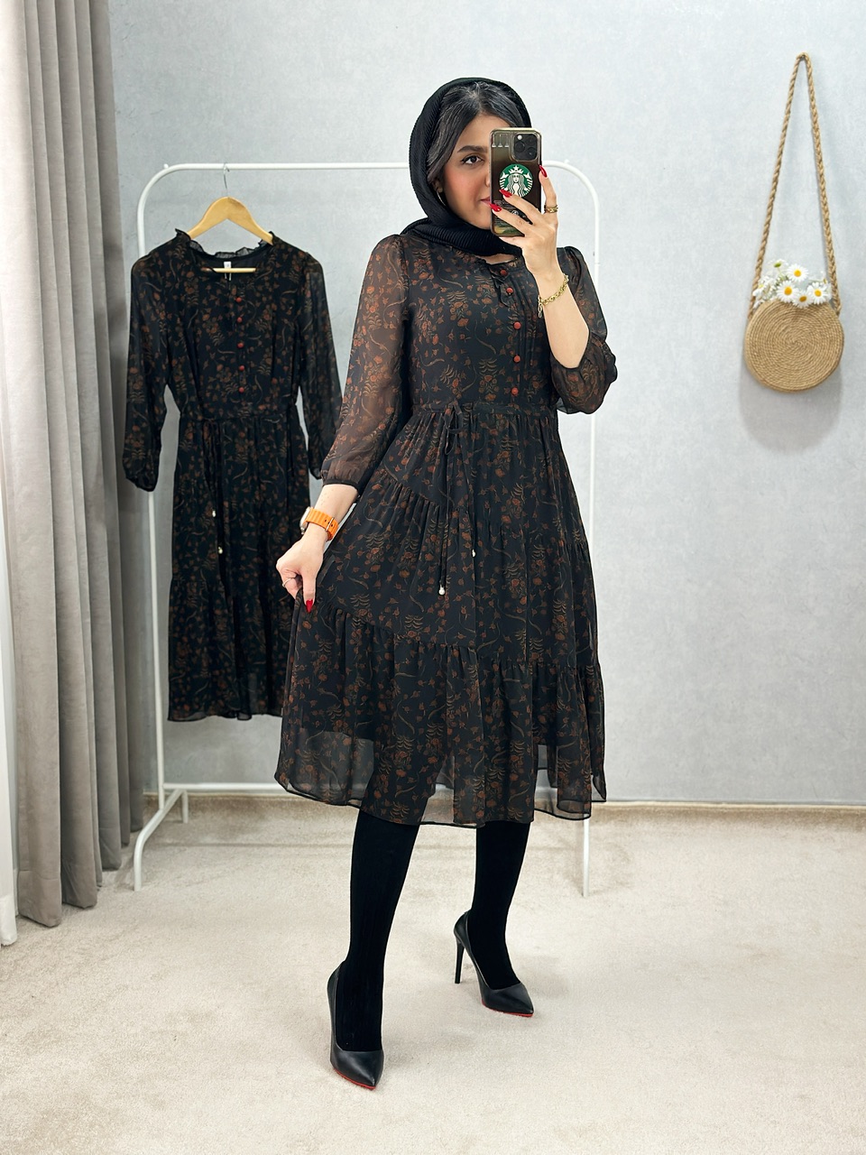 پیراهن حریر میلا